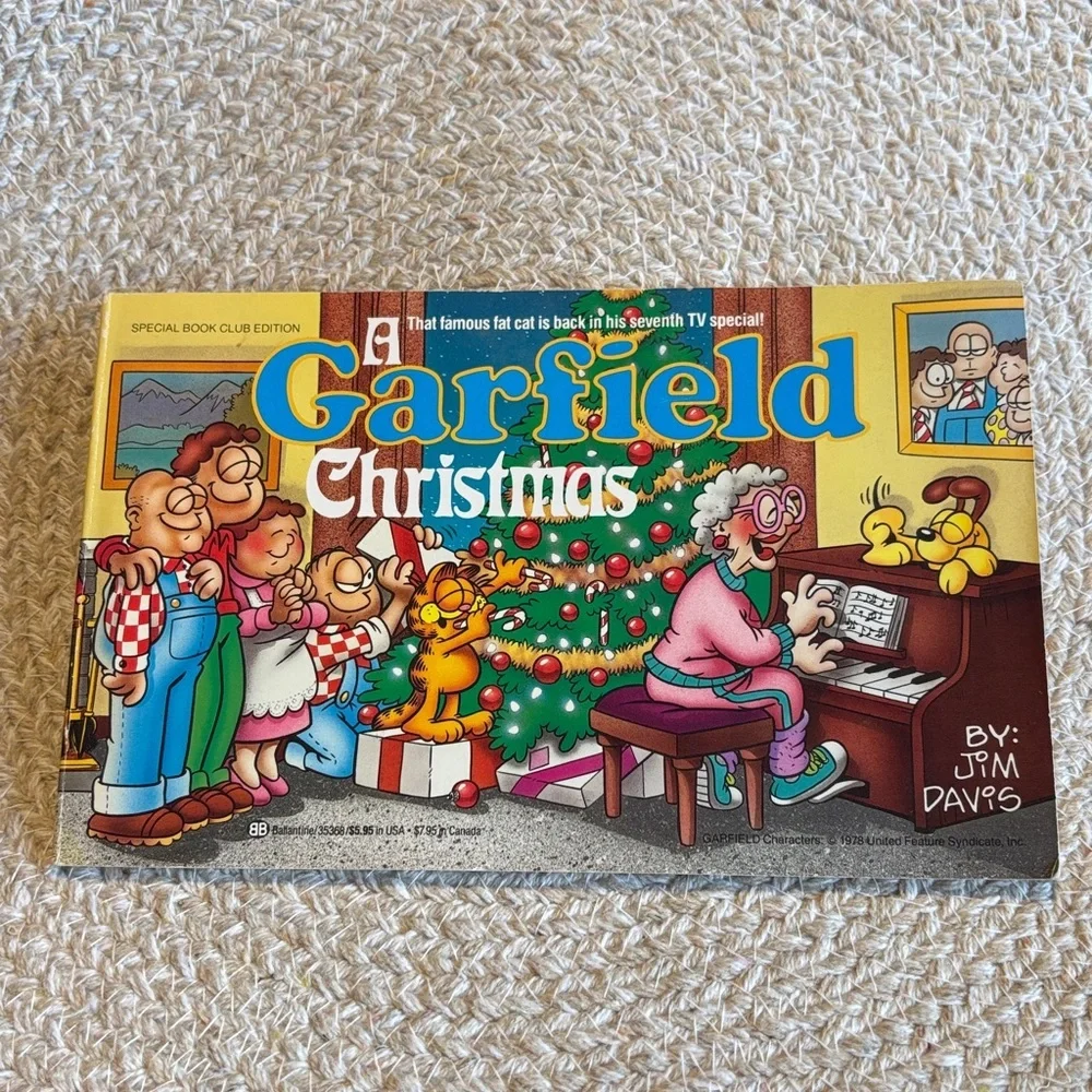 Vintage A Garfield Christmas Special Book Club Edition 1987 Good‎ Condition